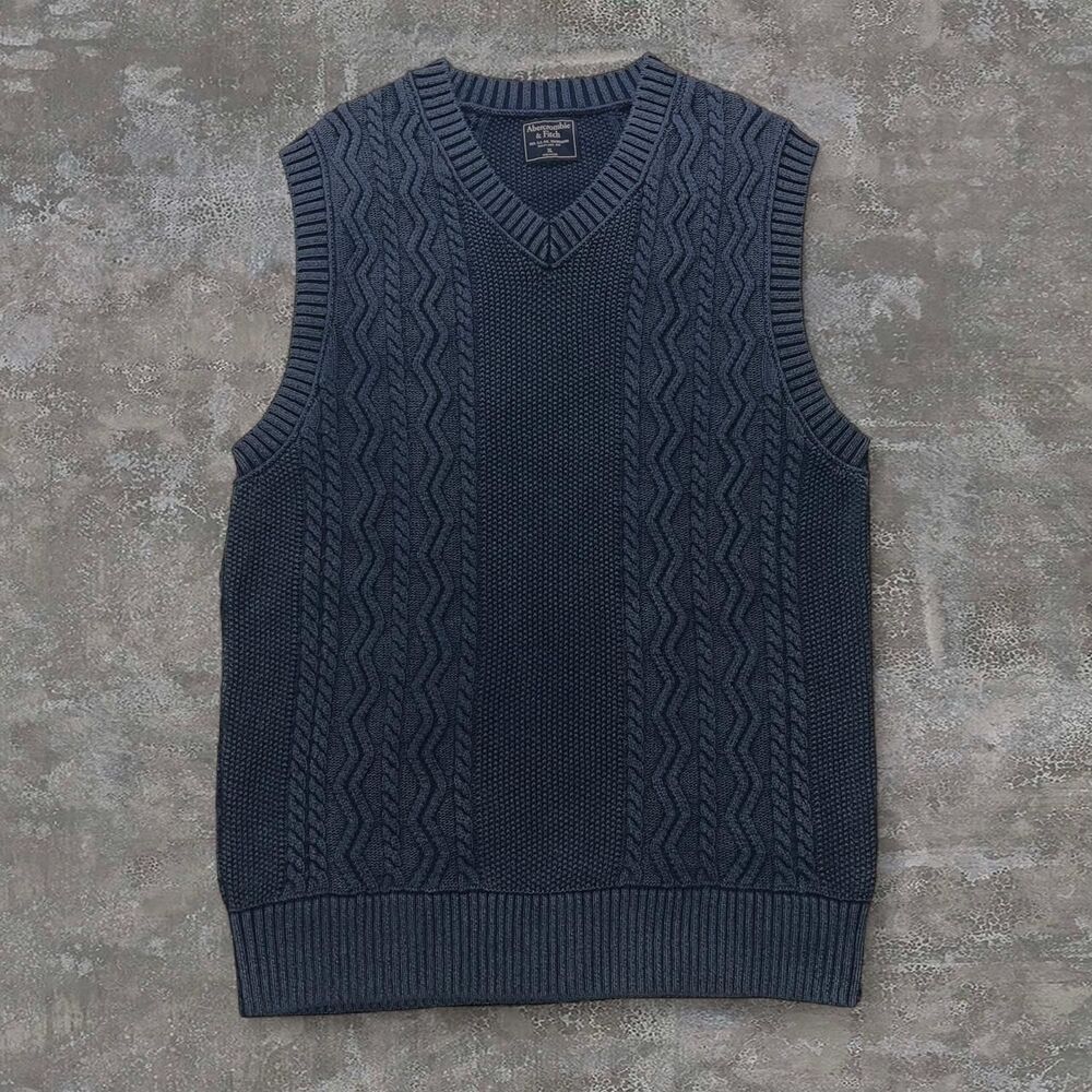 Vintage Abercrombie & Fitch Cable Knit Sweater Vest XL
